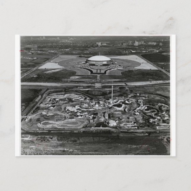 *Tidigt dagar...Astrodome & Astroworld Vykort (Framsida)