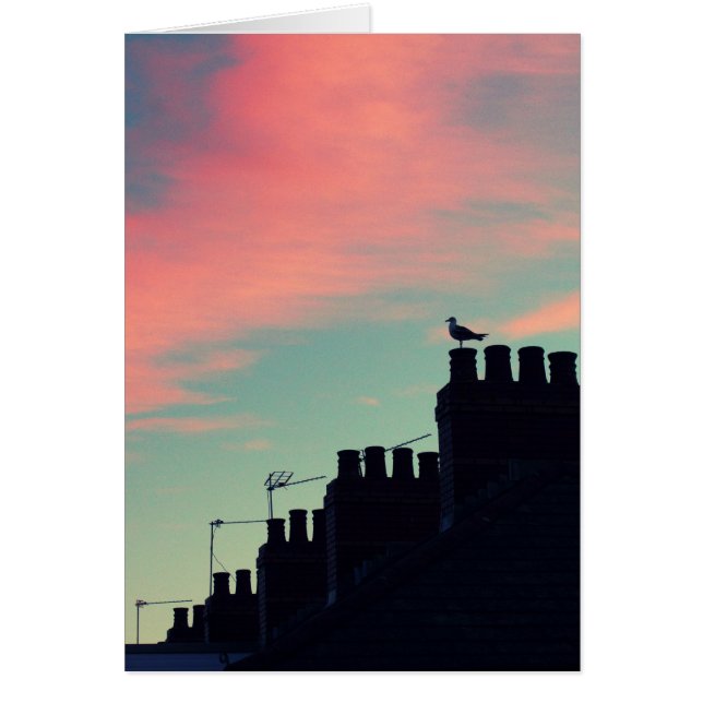 Tidigt fåglar hälsningskort (Framsidan)