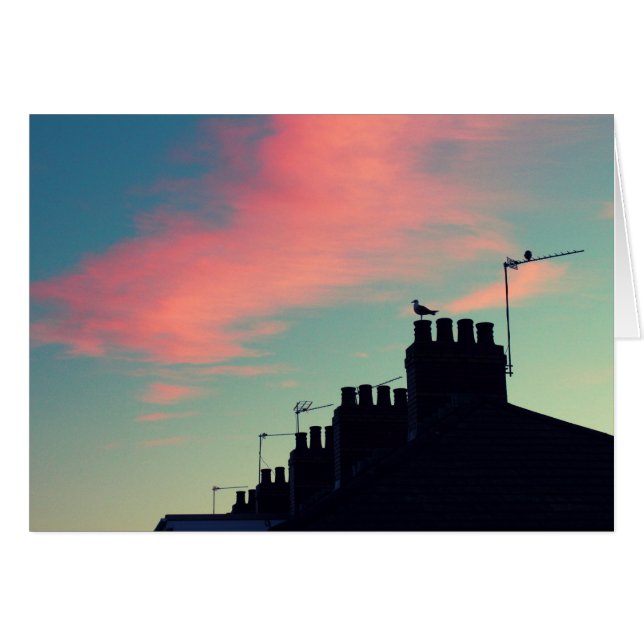 Tidigt fåglar hälsningskort (Framsidan Horizontal)