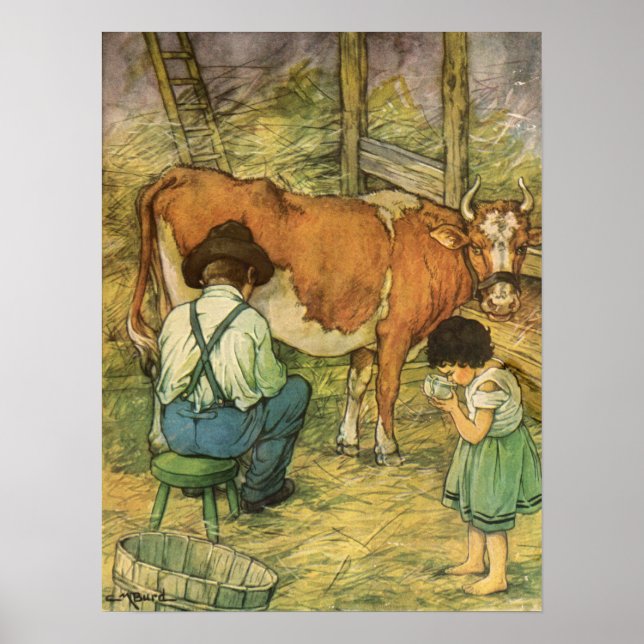 Tidigt Farm Scenes Poster (Framsidan)