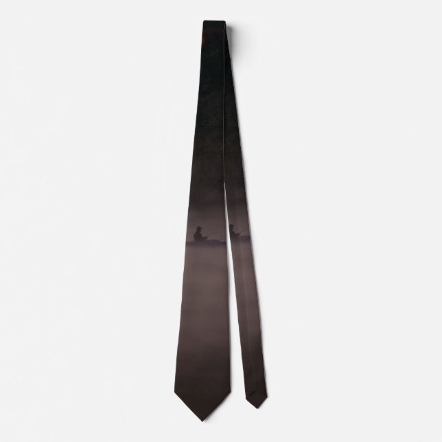 Tidigt Foggy Fishing Neck Tie Slips (Framsida)