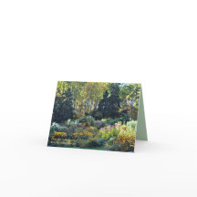 Tidigt fylls i trädgårdsanteckningskort