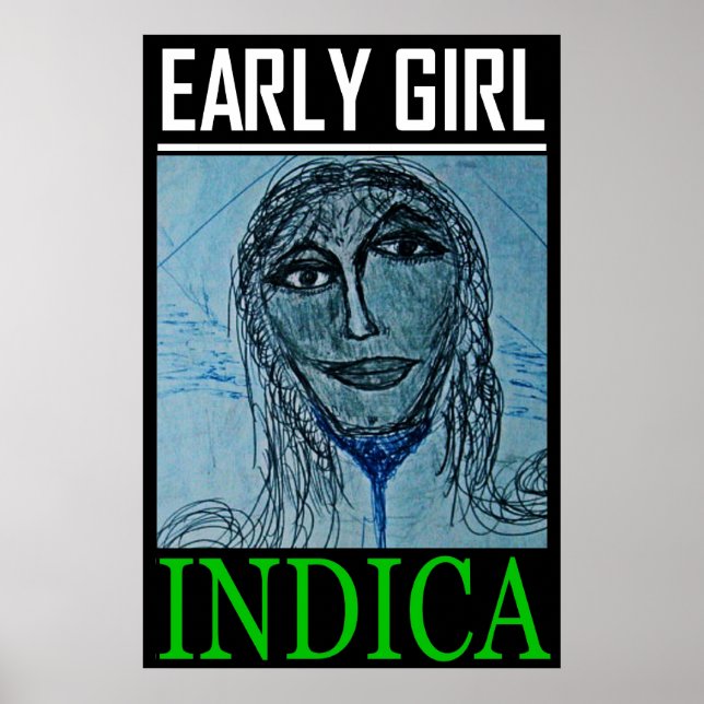 TIDIGT GIRL INDICA POSTER (Framsidan)