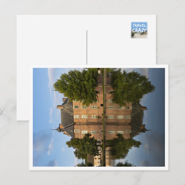 Tidigt God morgon, Cannenburg Castle, Nederländern Vykort (Fram/baksida)