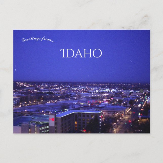 Tidigt God morgon i Boise Idaho Vykort (Framsida)