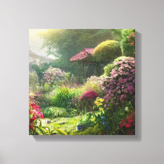 Tidigt God morgon i Garden Canvastryck (Framsida)