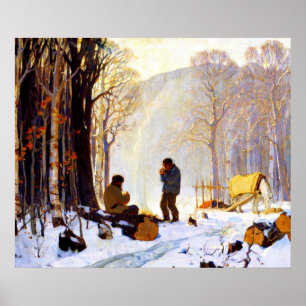 Tidigt God morgon i Skogen Poster