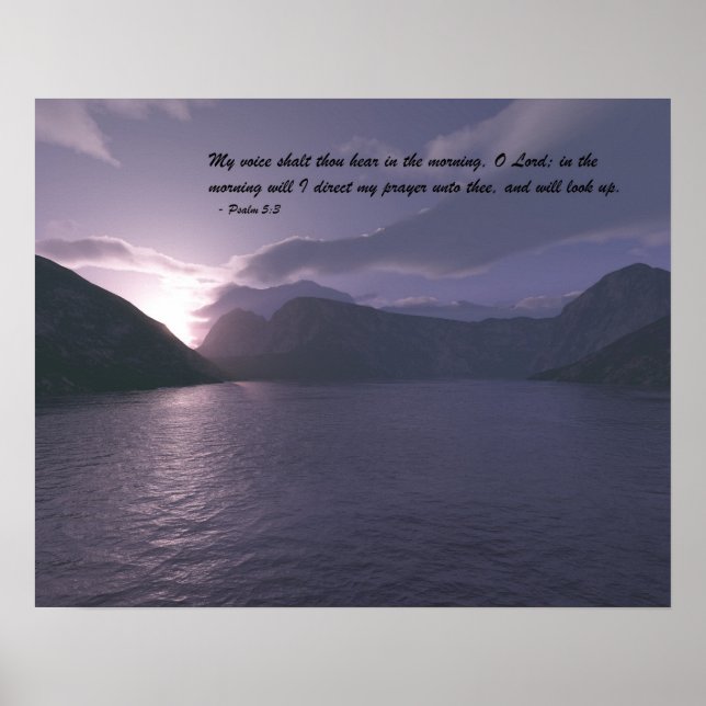 Tidigt God morgon med Verse Poster (Framsidan)