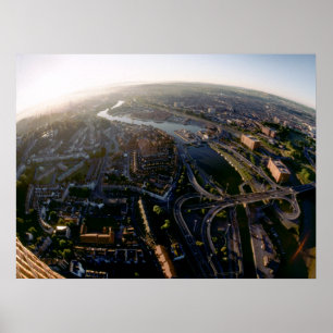 Tidigt God morgon över Bristol. Poster