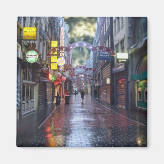 Tidigt God morgon Rain - Amsterdam i november Magnet