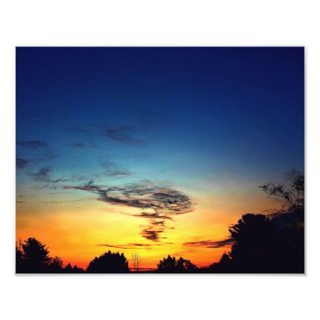 Tidigt God morgon Twilight Fototryck (Framsidan)