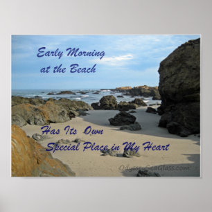 Tidigt God morgon vid Beach Poster