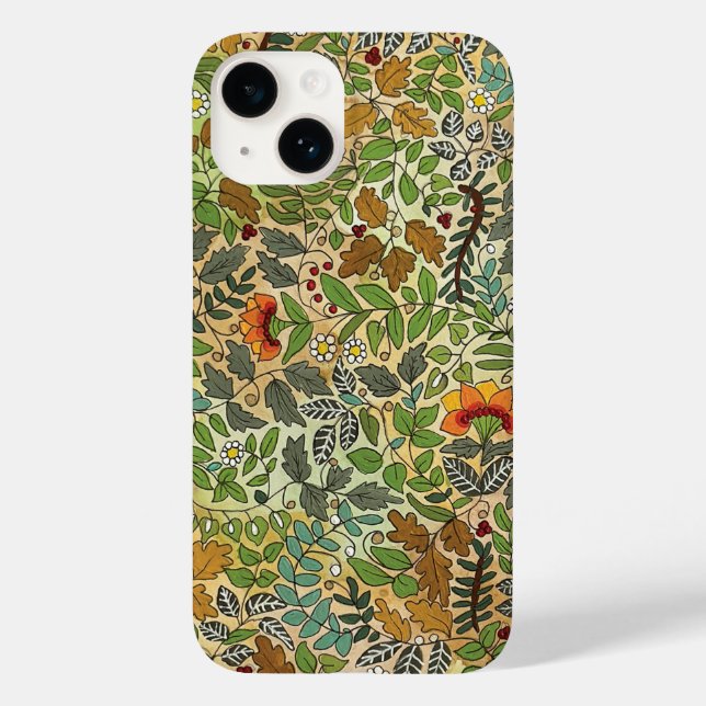 "Tidigt Höst" - Hand Illustrated Blommigt Mobil (Baksida)