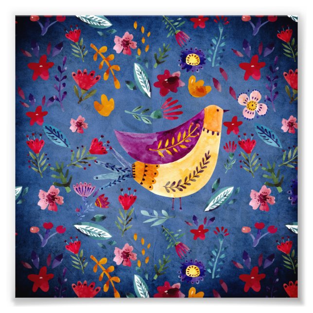 TIDIGT i BLOMSTERTRÄDGÅRDEN Fototryck (Framsidan)