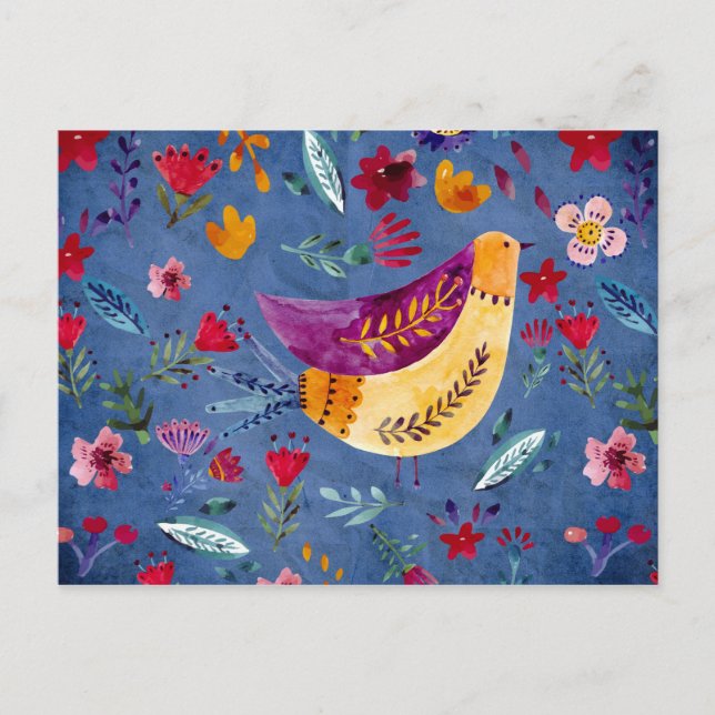 TIDIGT i BLOMSTERTRÄDGÅRDEN Vykort (Framsida)