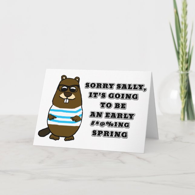 Tidigt #*@%ing vår kort (Framsida)