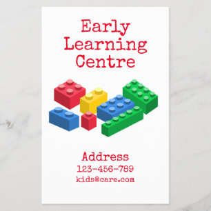 Tidigt Learning Center Daycare-brickor Flyer