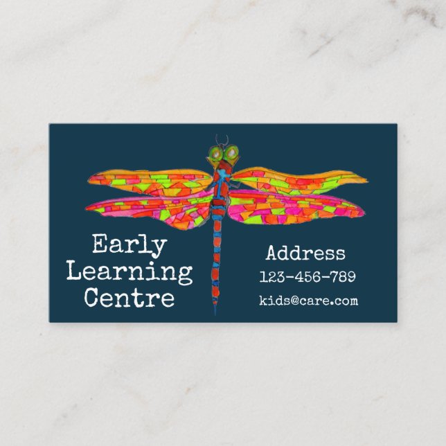Tidigt Learning Center Daycare Business Visitkort (Framsida)