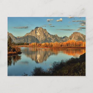 Tidigt Light in Wyoming vid Oxbow Bend Vykort