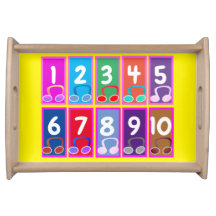 Tidigt matematiska nummer 1 till 10 fack