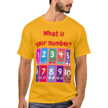 Tidigt matematiska nummer 1 till 10 T-Shirt