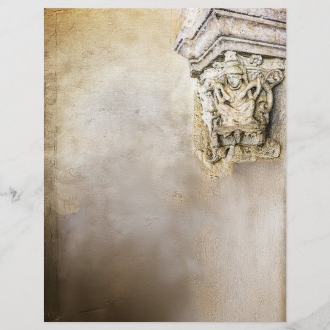 Tidigt Medieval Åldras Vintage Stil Parchment (Framsida)