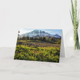 Tidigt på kvällen på Mt Rainier Kort