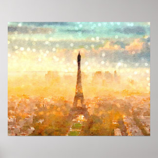 Tidigt Paris God morgon Poster