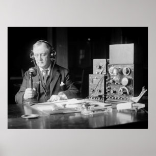 TIDIGT RADIO PIONEER 1923 POSTER