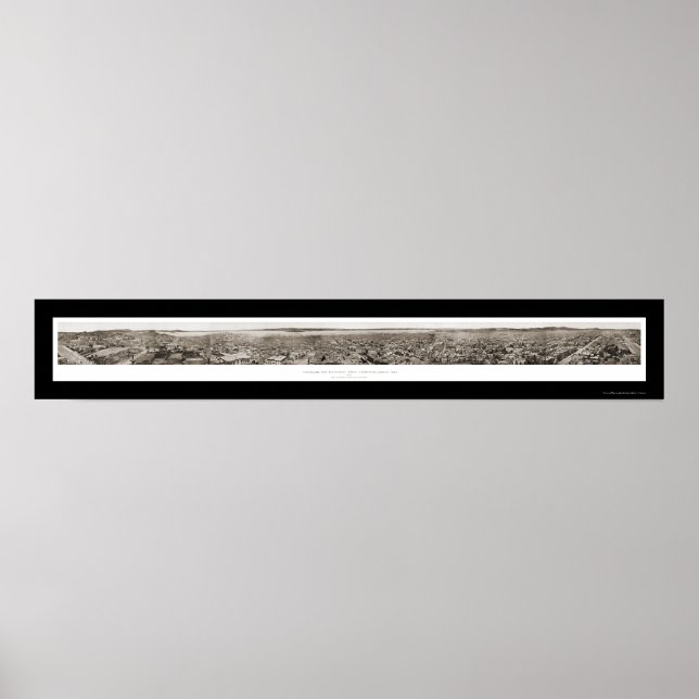 Tidigt San Francisco Photo 1877 Poster (Framsidan)