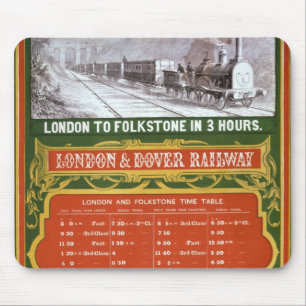 Tidigt schema för London till den Dover järnväg Musmatta