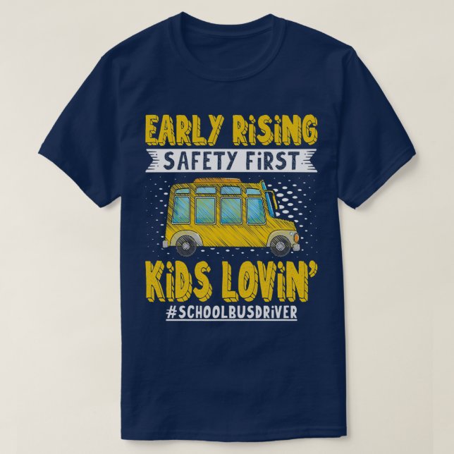 Tidigt Stigning Safety First Kidx27s Lovin School  T Shirt (Design framsida)