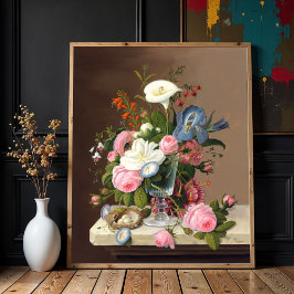 Tidigt Summer Flowers, Severin Roesen Poster