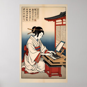 Tidigt Tangentbord Tunes Poster