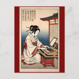 Tidigt Tangentbord Tunes Vykort