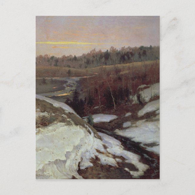 Tidigt Vår, 1905 Vykort (Framsida)