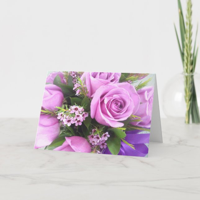 Tidigt Vår Bouquet Mors dag kort (Framsida)
