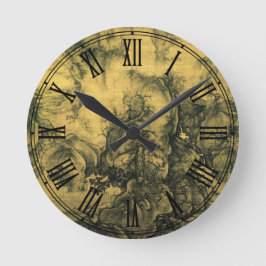 Tidigt Vår & Guo Xi, kinesisk konst/imperial China Rund Klocka