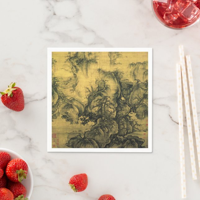 Tidigt Vår & Guo Xi - Kinesisk konst/imperialistis Pappersservett (Insitu)