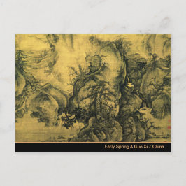 Tidigt Vår & Guo Xi - Kinesisk konst/imperialistis Vykort