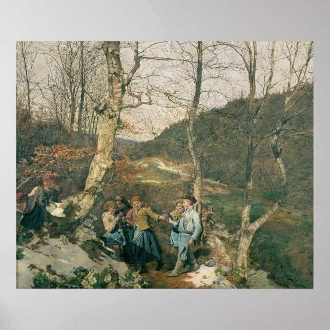 Tidigt Vår i Wien Skogen Poster (Framsidan)