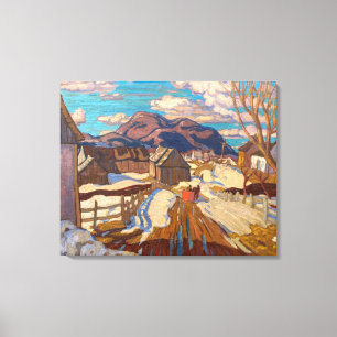 Tidigt Vår, Quebec A. Y. Jackson Canvastryck