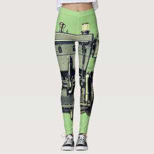Tidigt Wisconsin Motor Gas Engine Mechanical Robot Leggings