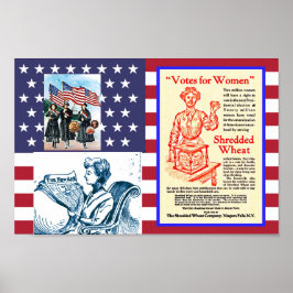 Tidigt Women's Suffrage Movement America 1901-1908 Poster