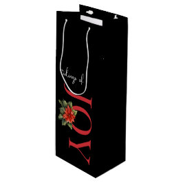 TIDINGARNA AV JOY RED CHRISTMAS POINSETTIA PÅ BLAC