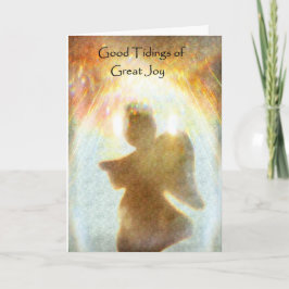 Tidings av den underbara glädjejulkortet helgkort