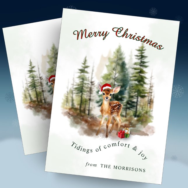 Tidings of Joy Christmas Greeting Card Inbjudningar (Skapare uppladdad)
