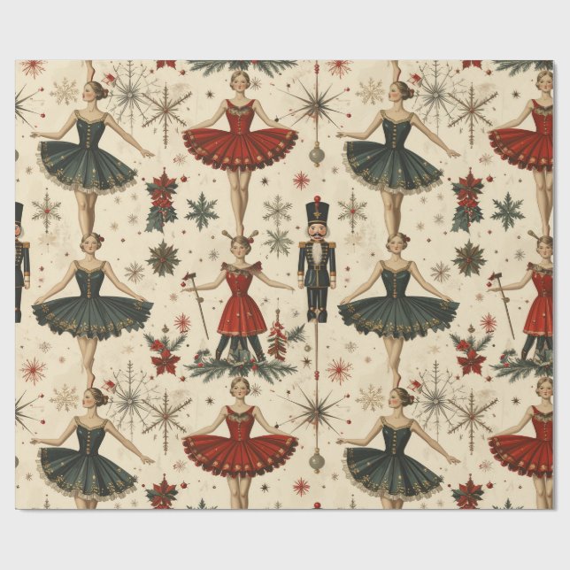 Tidlös Ballerina   Presentpapper (Platt)