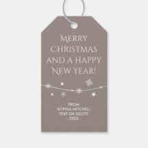 Tidlös - Beige Grått - Märkre för snöflingor