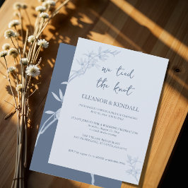 Tidlös Blomma "Knöt knuten" Bröllop Inbjudningar